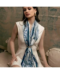 Toile - Long Silk Scarf for Women
