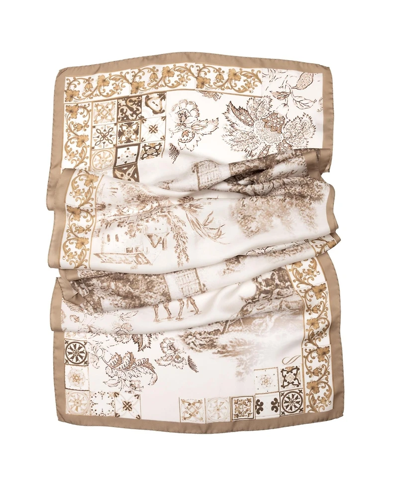 Toile - Long Silk Scarf for Women