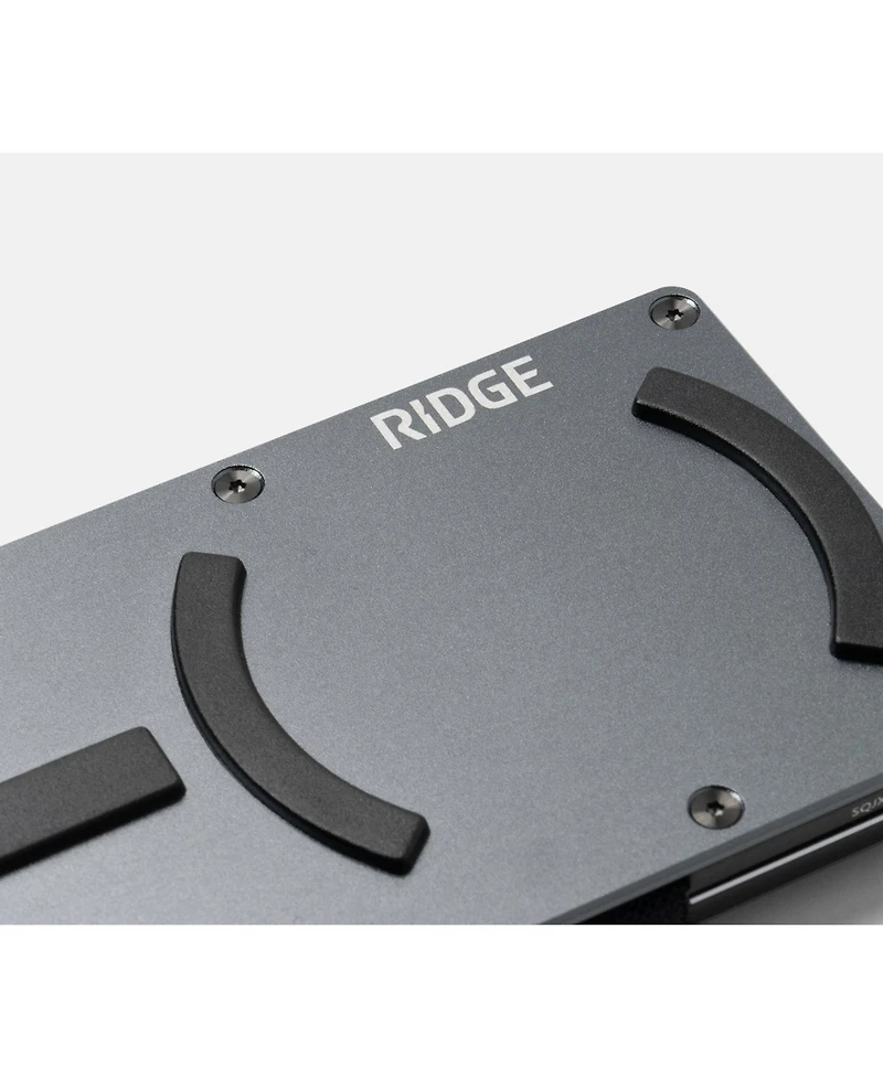The Ridge Men's Ridge Wallet For Magsafe - Gunmetal - Cash Strap