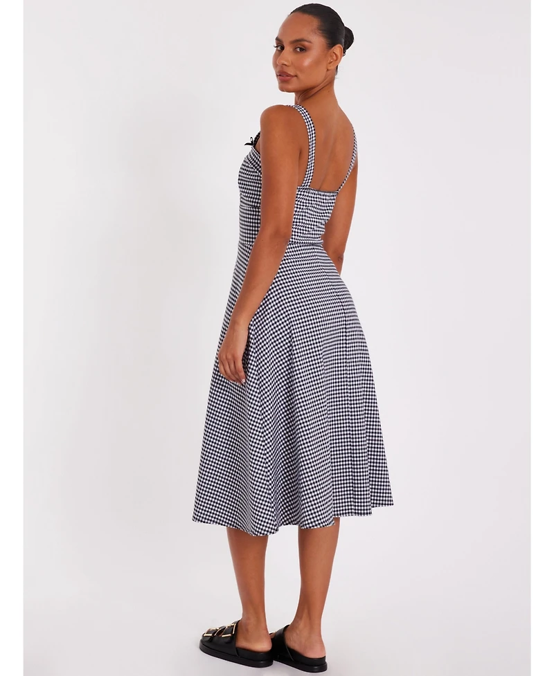 Quiz Women's Gingham Strappy Midi Dress