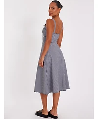 Quiz Women's Gingham Strappy Midi Dress