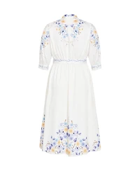 City Chic Plus Annabelle Button Down Floral Midi Dress