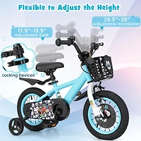 Kids Bike with Adjustable Handlebar and Saddle Perfect Bicycle for Children Aged 4-8 Years Old