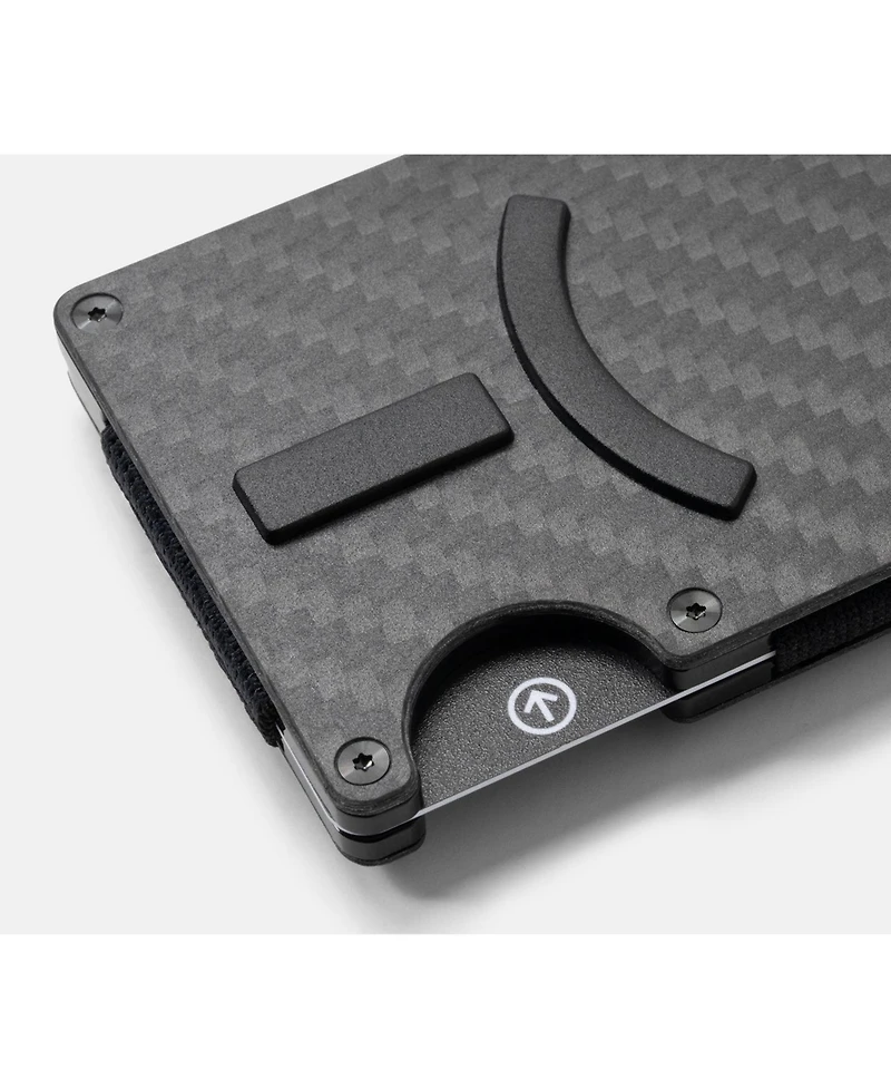 The Ridge Men's Ridge Wallet For Magsafe - Carbon Fiber 3k - Cash Strap