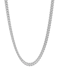 Steeltime Unisex Sterling Silver Cuban Link Chain Necklace
