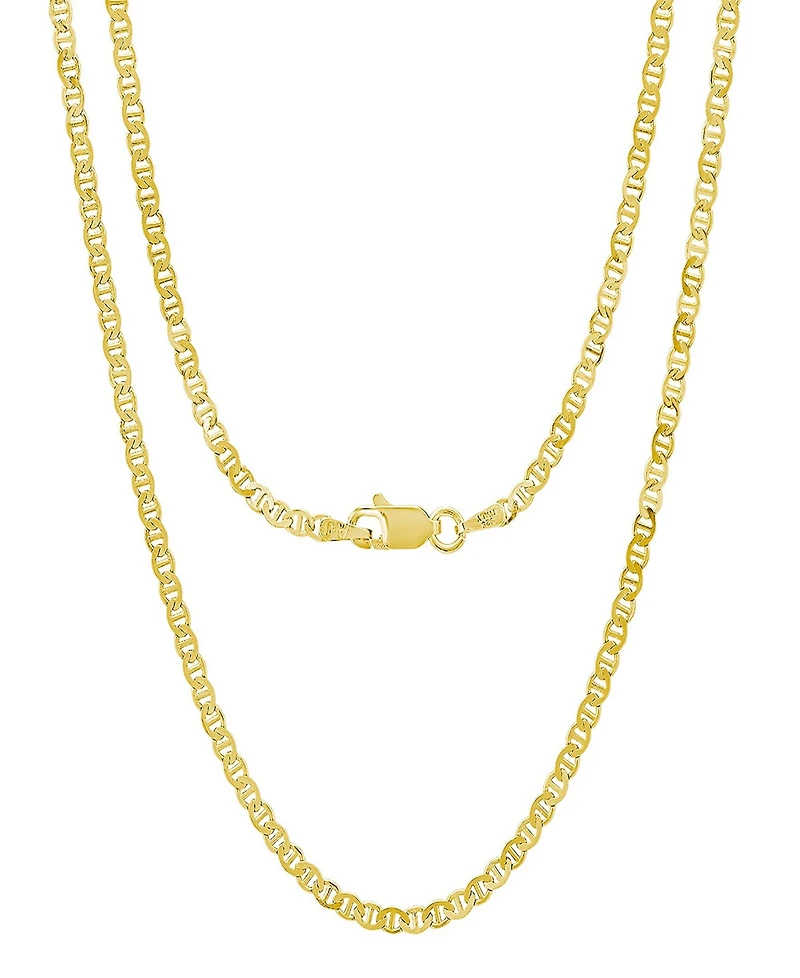 Steeltime Unisex 14K Gold Plated Mariner Superflat Necklace