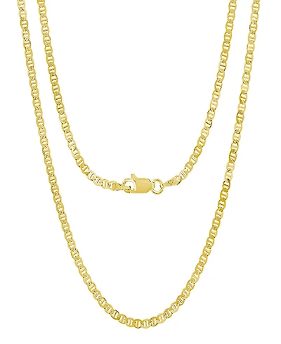 Steeltime Unisex 14K Gold Plated Mariner Superflat Necklace