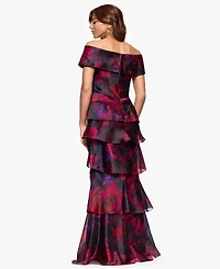 Xscape Women's Printed Long Sheath Dress