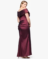 Xscape Plus Sweetheart-Neckline Long Sheath Dress