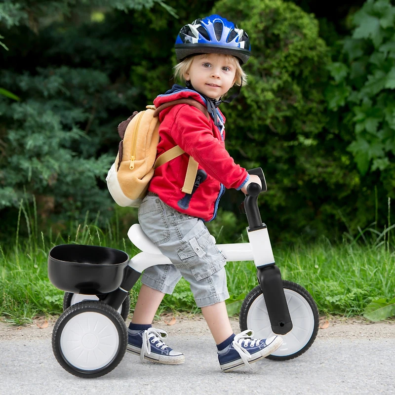 Toddler Convertible Trike with 86° Limited Steering Angle and Carbon Steel Frame