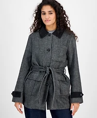 Steve Madden Women's Belted Single-Breasted Jacket