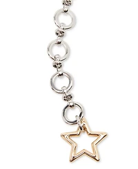Steve Madden Heart & Star Ring Chain Belt