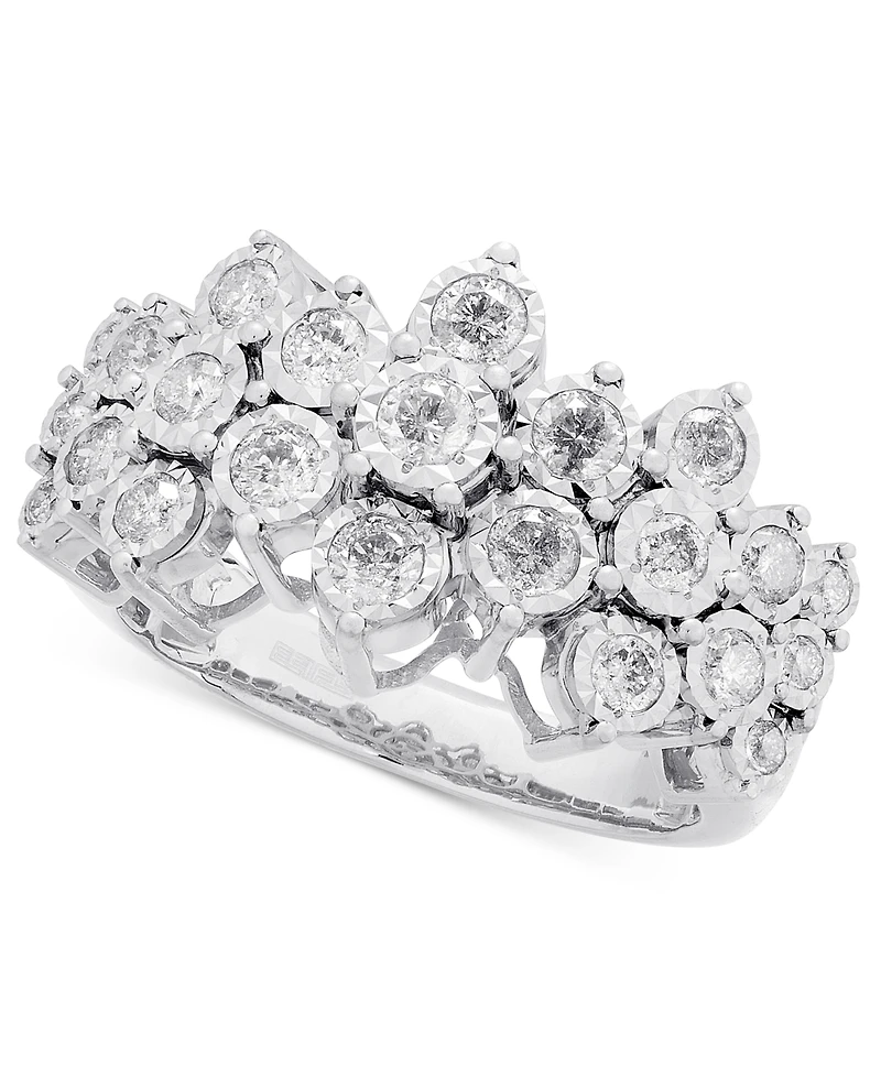 Effy Diamond Cluster Ring (1 ct. t.w.) 14k White Gold or Yellow &