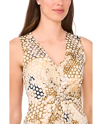 1.state Women's Sleeveless Chiffon Maxi Dress