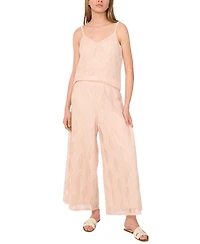 Sam & Jess Women's Sleeveless V-Neck Lace-Mesh Top