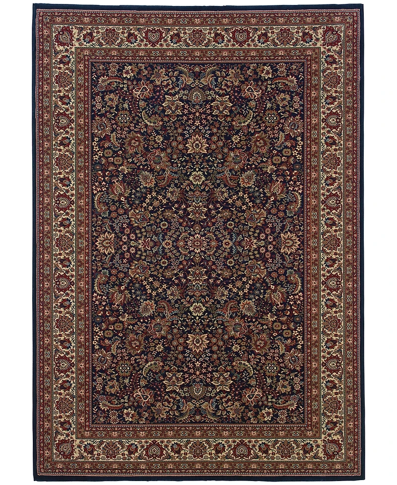 Oriental Weavers Ariana 113B Sarouk Navy Area Rug 4' x 6'