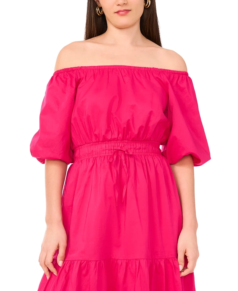 Vince Camuto Women's Off-The-Shoulder Tiered Maxi Dress