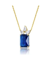 14K Gold Plated Celestial Cascade Blue Necklace