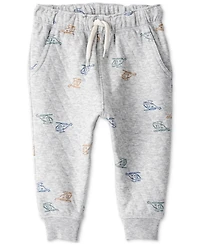 Carter's Baby Boys Helicopter Quilted Hoodie & Pants, 2 Piece Set
