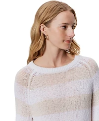 Sanctuary Women's Textured Raglan Crewneck Sweater
