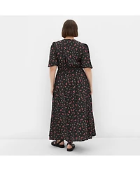 City Chic Plus Jolene Print Maxi Dress