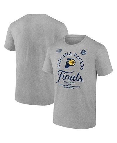 Fanatics Men's Steel Indiana Pacers 2025 Nba Eastern Conference Champions Locker Room T-Shirt