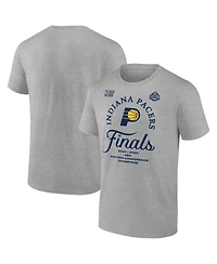 Fanatics Men's Steel Indiana Pacers 2025 Nba Eastern Conference Champions Locker Room T-Shirt