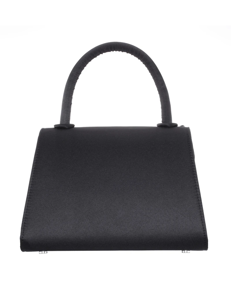 Nina Crystal Double Bow Handheld Satchel Bag