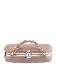 Nina Quilted Minaudiere Handle Clutch Bag