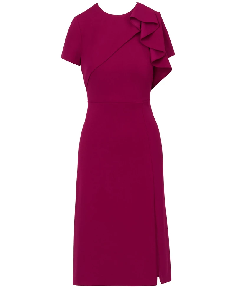 Adrianna Papell Women's Elbow-Sleeve A-Line Dress