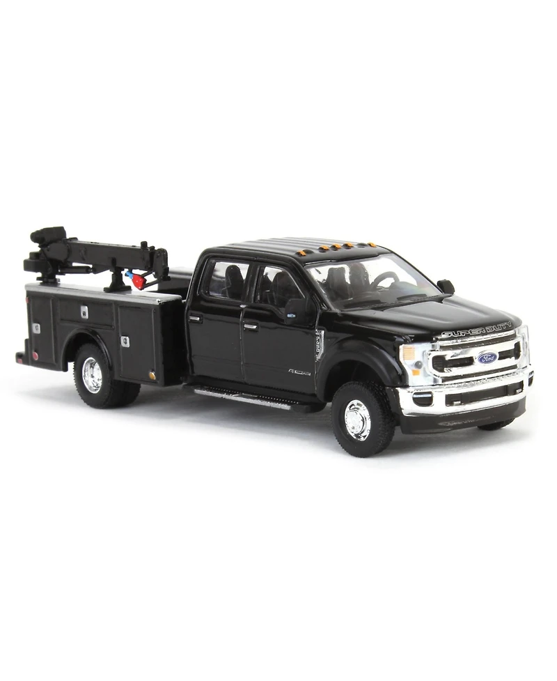 1/64 2020 F-450 Super Duty Dually Service Bed & Crane Black Exclusive 51397-b