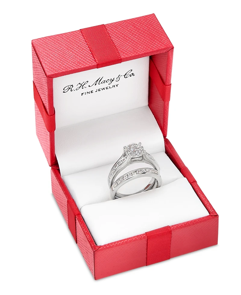 Diamond Bridal Channel Set (1 ct. t.w.) 14k White, Yellow or Rose Gold