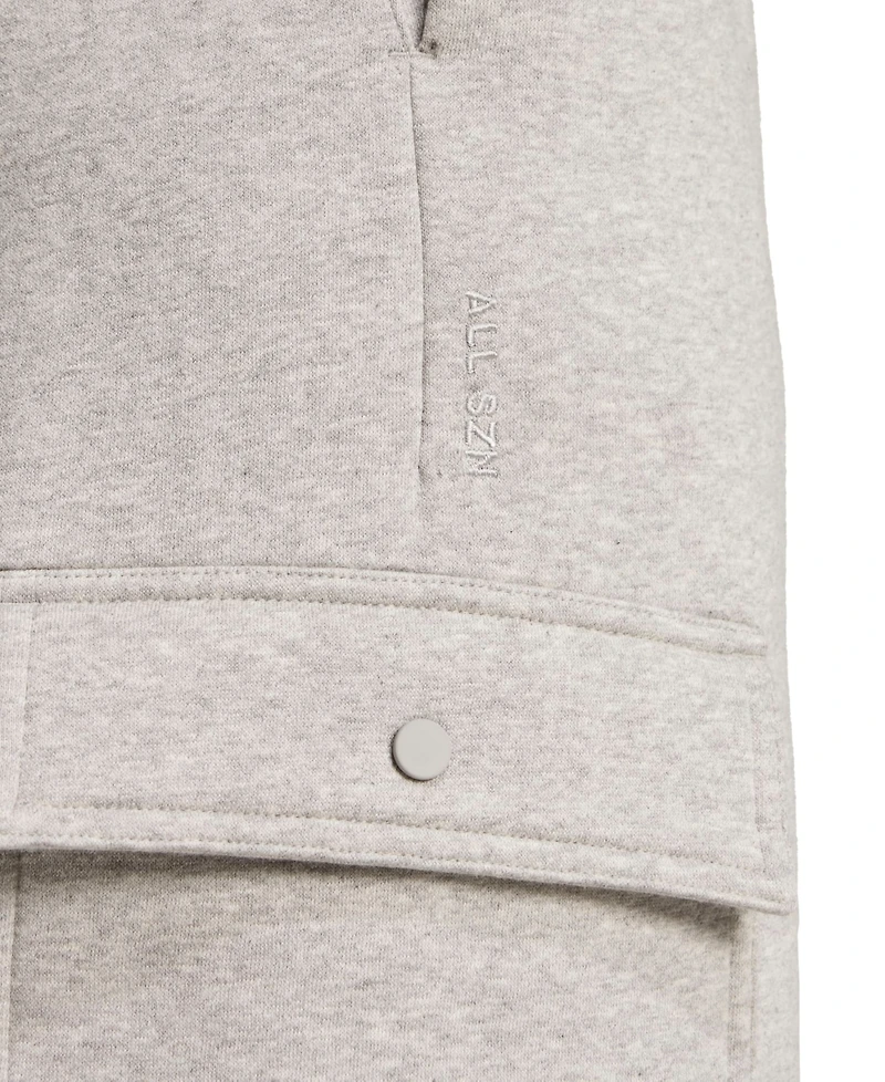 adidas Men's All Season Fleece Loose Cargo Open Hem Pants