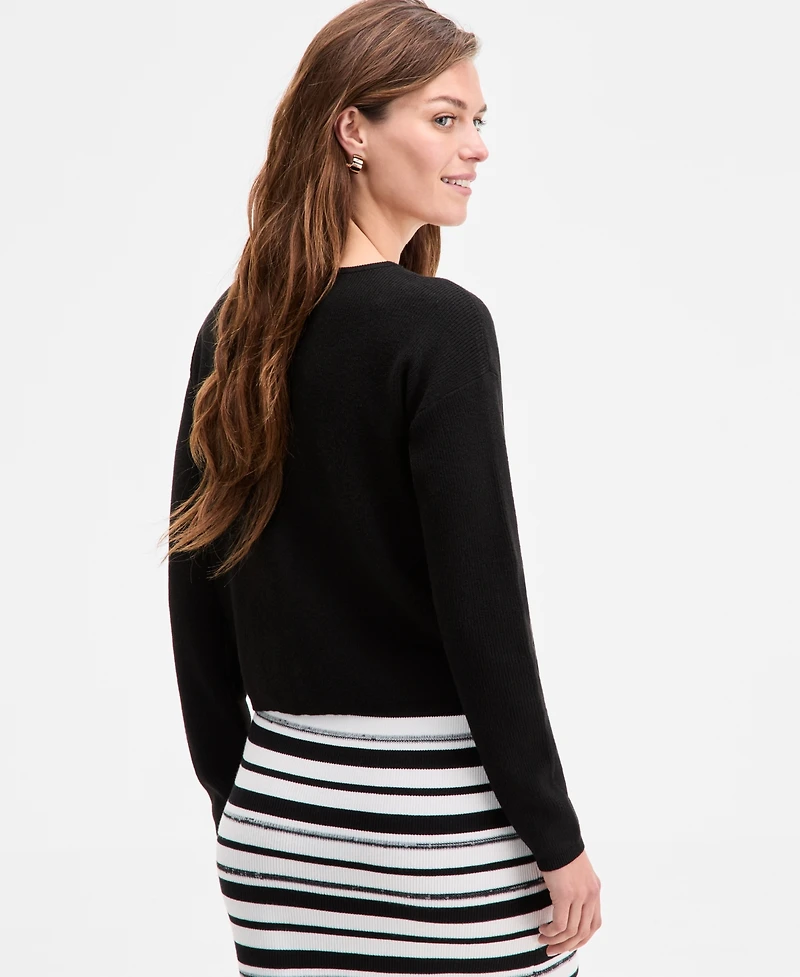 On 34th Women's V-Neck Button-Front Cardigan, Exclusively at Macy's