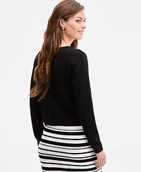 On 34th Women's V-Neck Button-Front Cardigan, Exclusively at Macy's