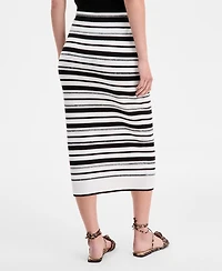 On 34th Women's Striped Sweater Maxi Skirt, Exclusively at Macy's