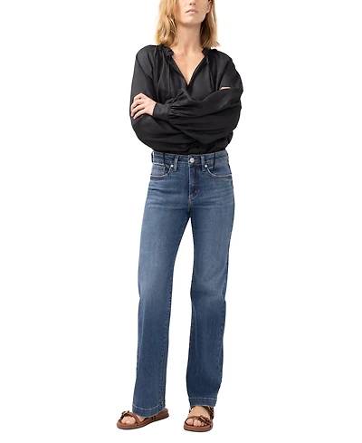 Silver Jeans Co. Women's Avery High Rise Curvy Fit Trouser