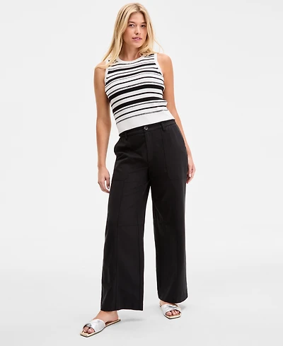 On 34th Women's Solid Easy Wide-Leg Pants, Exclusively at Macy's