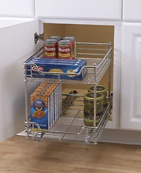 Household Essentials Glidez Pull-Out Storage Organizer, 2-Tier Design