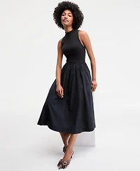 On 34th Women's High-Neck Sleeveless Midi Dress, Exclusively at Macy's