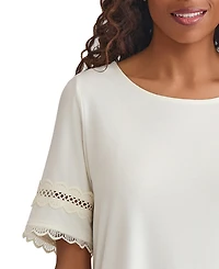 Jones New York Women's Round-Neck Slouchy Blouse