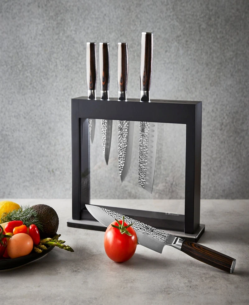 Cuisine::pro Damashiro Emperor Hisa 6-Pc. Knife Block Set