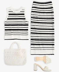 On 34th Womens Striped Sweater Tank Top Striped Sweater Maxi Skirt Exclusively At Macys