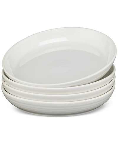 Fiesta White Coupe Dinner Bowls, Set of 4