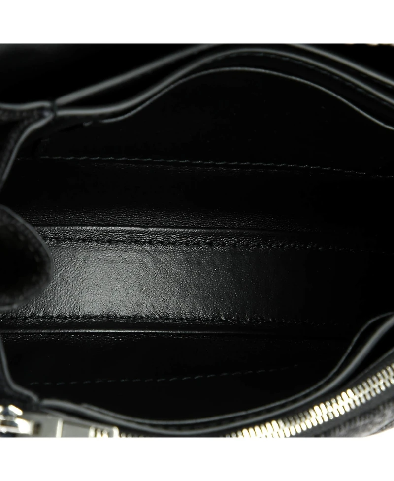 Pre-Owned Balenciaga Small Crush Chain Flap Bag Quilted Denim