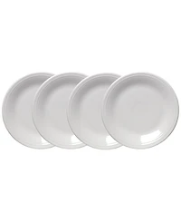 Fiesta White Classic Rim 10.5" Dinner Plates, Set of 4
