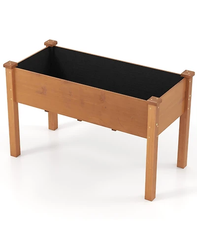 Slickblue Raised Garden Bed with Legs and Drainage Holes for Backyard