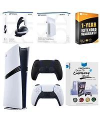 Sony PlayStation 5 Pro Digital Bundle with Disc Drive, Extra Controller, Pulse Elite Headset