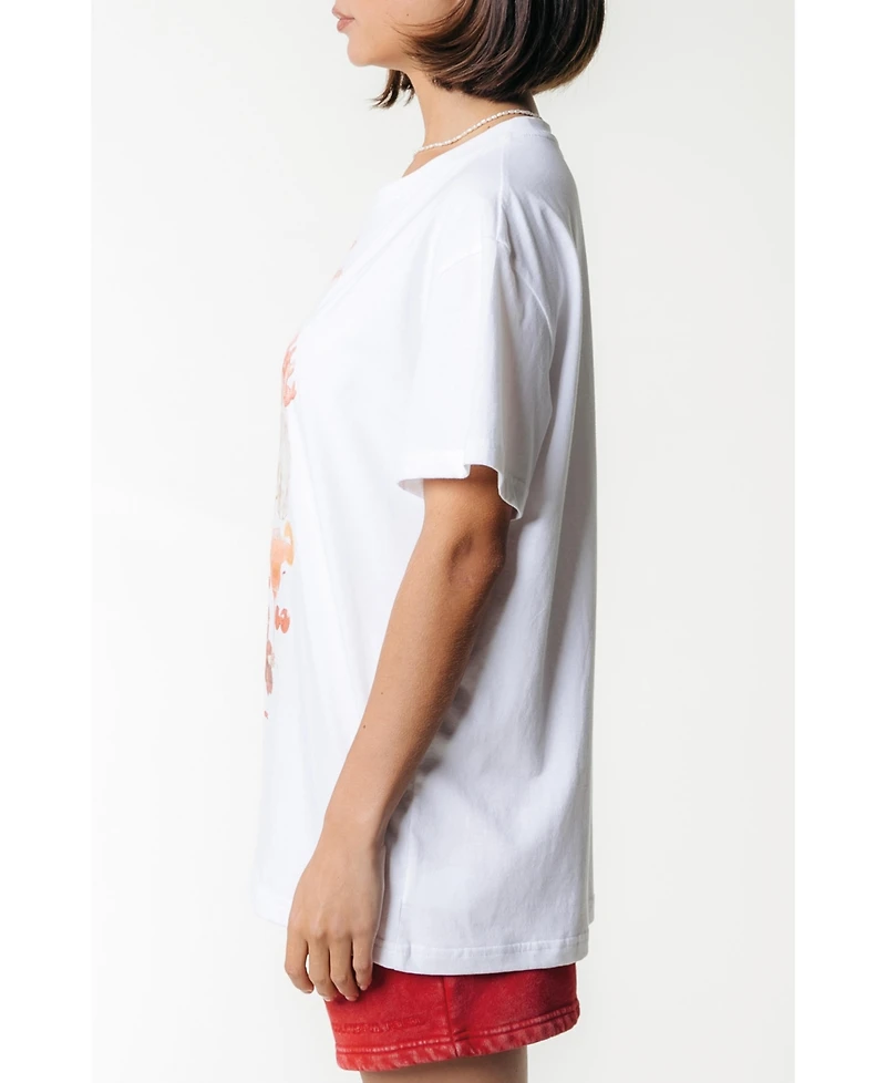 Colourful Rebel Women's Cr Varsity Loosefit Tee