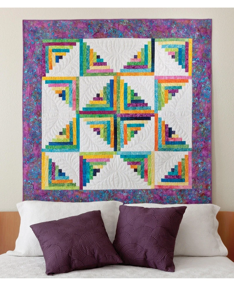 Accuquilt Go! Log Cabin-12" Finished by Leslie Main Die